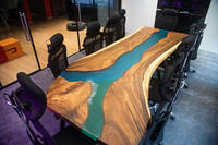 Table de salle à manger moderne de luxe en résine époxy, unique et durable pour espaces contemporains Tables basses à vendre