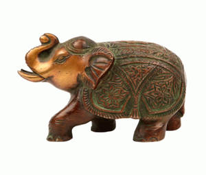 Escultura de elefante indio de latón hecho a mano, estatua decorativa para el hogar, artículos de regalo, SMG-321 de 4,3x2,3 pulgadas - Product Image 2