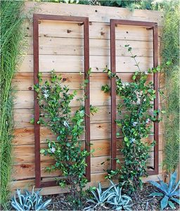 Treillis mural pour plantes d'extérieur Jardin et maison Escalade Vignes Treillis mural Acier moderne et durable Grand - Product Image 5