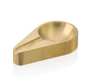 Cenicero de Latón Dorado en Forma de Corazón con Diseño Floral Grabado Delicado para Cenizas de Cigarros y Cigarrillos, Precio de Fábrica al por Mayor Económico - Product Image 6