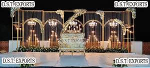 Escenario de boda de plata eminente Ottawa Evento DE BODA americano Escenario de fibra Escenario de recepción de boda canadiense Superior - Product Image 6