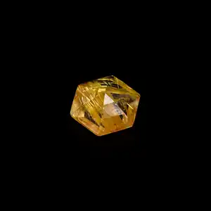 Rutilo Hexagonal de ouro natural, pedras preciosas soltas, formas de quartzo, para fazer joias, pedras preciosas hexagonais rutiladas, tamanho calibrado
