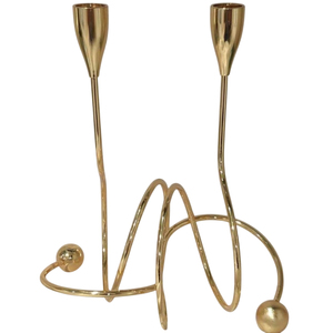 Bougeoir en métal doré, nouveauté, chandelier de mariage populaire pour tous les événements, table à manger de Pâques décorative pour - Product Image 5