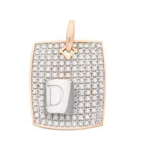 Colgante de diamante de oro rosa y blanco elegante y lujoso más eficaz para colgante encanto de joyería para ocasiones especiales - Product Image 1