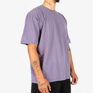 Chemise oversize tendance pour homme en coton 220 g/m², épaules tombantes, design minimaliste, vente en gros - Product Image 1