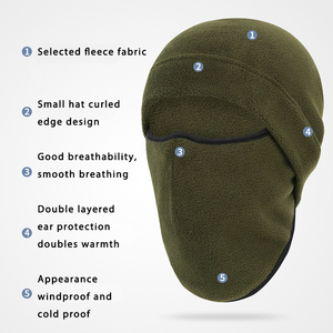 Windproof Polyester Winter Fleece Face <b>Ski</b> <b>Mask</b> Spandex Balaclava for Adults One-Size Headwear Character Style Daily Use Travel - Product Image 4