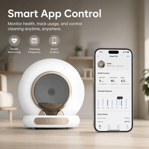 Bac à litière automatique intelligent pour chat, rond, fermé, autonettoyant, électrique, Litiere Pour Chat Automatique - Product Image 2