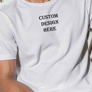 T-shirt décontracté 100% coton-polyester mélangé blanc solide séchage rapide impression de logo corps doux style bambou coton pakistanais vente en gros - Product Image 6