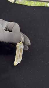 Collier pendentif élégant en diamant naturel avec monture en or blanc 18 carats pour femme, idéal pour le quotidien et les cadeaux, disponible pour l'exportation. - Product Image 6