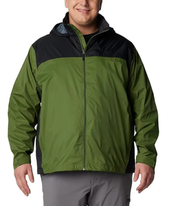 Veste de pluie respirante pour homme, tissu en toile imperméable à séchage rapide, coupe décontractée avec logo frontal - Product Image 1