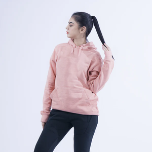 Vente en gros de sweat à capuche rose pastel mignon pull rose confortable pour filles et femmes pull en molleton de coton pour un usage quotidien et de salon - Product Image 2