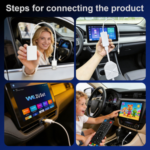 <b>Android</b> <b>TV</b> Stick P6 Mini 4GB 64GB Quad Core Amlogic S905Y4 CarPlay Support 6K Video BT5.0 Wifi6 LAN 100M Mini <b>TV</b> Dongle for Car - Product Image 3