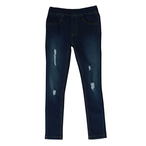 Fournisseur du Bangladesh Jeans en denim délavé pour filles enfants, coupe slim/ample, qualité supérieure, écologique, respirant, léger - Product Image 1
