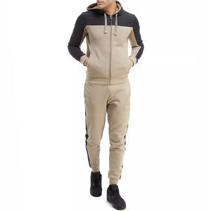 ชุดเซ็ตเสื้อผ้าลำลองผู้ชายสไตล์สตรีทแวร์พิมพ์ลายตามสั่งสำหรับฤดูหนาว  ไซส์ใหญ่ ผ้าฝ้าย 100% น้ำหนักเบา - Product Image 1