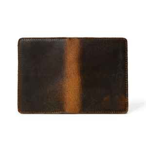 Genuine Cowhide Leather Luxury Mini <b>Wallet</b> Casual Open Closure Slim Purse with Vintage Design - Product Image 2