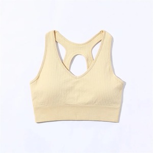 Yoga Set Ribbed Sports Bra Drawstring Crop <b>Top</b> Breathable Front Sportswear Mid <b>Waist</b> Half Sleeve Workout Fitness Suit Gym - Product Image 2