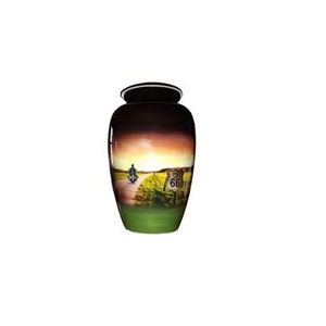 METALLIC ELEGANCE Adult Cremation <b>Urn</b> for Human Ashes American Style <b>Large</b> Male Female Size 220 Cubic Inches Funeral Supplies - Product Image 5