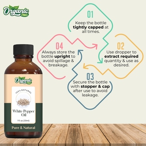 Aceite esencial de pimienta blanca Zing orgánico puro 100%, olor fresco, lavanda, madera, cuidado de la salud, uso corporal, embalaje personalizado, suministro OEM - Product Image 6