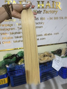 Extensiones de cabello humano de alta calidad, cabello virgen Natural no químico de Vietnam, en venta - Product Image 4