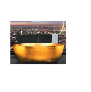 New arrival pure copper bathtub for royal bathroom luxury home accessories metal bath tub Indian made product
