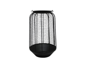 Bougeoirs créatifs en fer pour cage à oiseaux creuse en métal fini avec manteau en poudre d'or avec poignée de lanterne chauffe-plat - Product Image 6