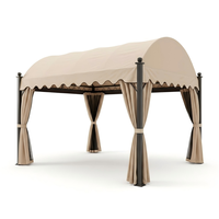 Gartenpavillon mit Hartdach, Aluminiumrahmen, Modernes Design, Maßgefertigt, Doppeltes Dach, Einfach zu Montieren, Langlebig, Windbeständig, Wasserdicht