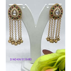 Pendientes Twini Golden Fashion hechos a mano para las cuatro estaciones-KN-5119 RO D-3 Premium - Product Image 1