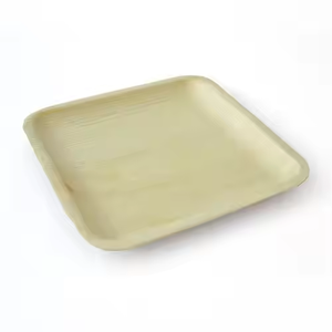 Assiette de bambou en bois feuille de palmier areca à emporter biodégradable compostable bon marché pour la nourriture - Product Image 3