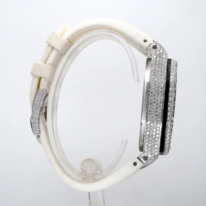 Reloj cronógrafo deportivo de lujo con diamante completo Bling correa de goma naranja acero inoxidable-rapero Hip Hop joyería tipo de moda - Product Image 3