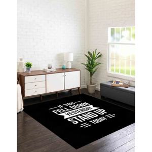 Alfombra con la frase: Si te caíste ay, levántate hoy, Alfombra con frases de éxito, Alfombra de terciopelo - Product Image 1
