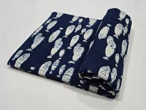 ผ้าฝ้ายเนื้อผ้าระบายอากาศได้ดีจาก100% ผ้าฝ้ายทำมือพิมพ์ลายบล็อกเป็นมิตรต่อสิ่งแวดล้อมแบบดั้งเดิมมรดกทางวัฒนธรรม - Product Image 4