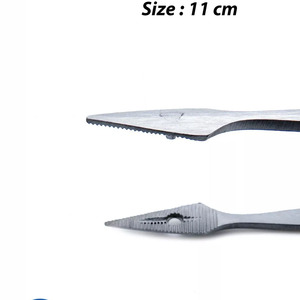 Carmalt Hunter Fórceps De astilla de alta calidad Recta de acero inoxidable Manual Removedor de férula de metal Instrumento quirúrgico básico - Product Image 2