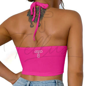 Vente en gros de t-shirts courts formels pour femmes de haute qualité, en spandex et nylon, séchage rapide, respirants, mode estivale - Product Image 2