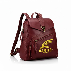 Sac à dos pour ordinateur portable en cuir PU imperméable de haute qualité à prix avantageux, vente en gros d'usine, logo personnalisé, sac à dos d'affaires, sac à dos d'école - Product Image 4