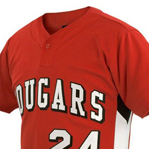 Maillots de baseball et de softball personnalisés OEM unisexes à manches courtes, respirants, grandes tailles, uniformes sportifs hip-hop vierges en gros - Product Image 3