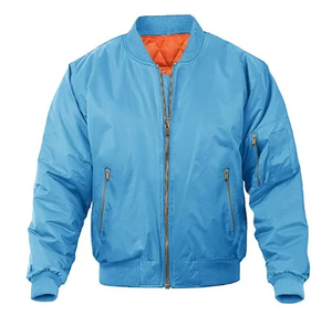 Men's Stylish Reversible Bomber <b>Jacket</b> Color Contrast Windproof <b>Waterproof</b> Casual <b>Thin</b> Zipper Closure Stand Breathable Plus Size - Product Image 5