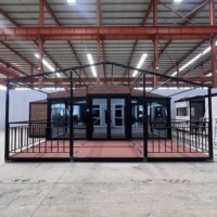 Maison Modulaire Préfabriquée de Luxe en Verre Esthétique avec Buanderie – Tiny Homes