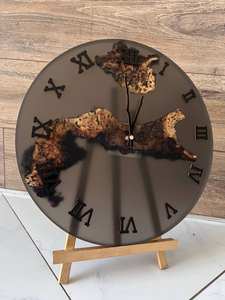 RELOJ DE PARED EPOXY HOUS Reloj de pared epoxi de resina de madera de la mejor calidad Reloj de pared epoxi de resina de madera hecho a mano Reloj de pared entero - Product Image 5