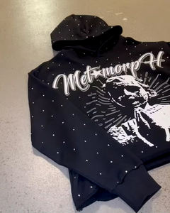 Lavado 100% algodón Y2K Streetwear sólido de gran tamaño pulóver hombres mujeres Casual moda Sudadera con capucha bordado invierno Retro - Product Image 4