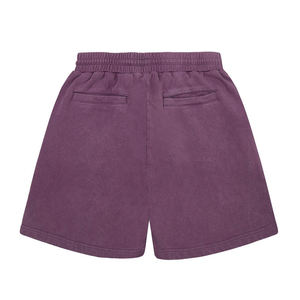 กางเกงขาสั้นผ้าฝ้ายเฟรนช์เทอร์รี่สำหรับผู้ชายกางเกงขาสั้นทรงแบ็กกี้ซีดจางใส่ในฤดูร้อน - Product Image 4