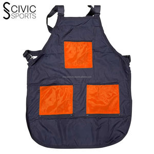 Chaleco de peluquero profesional delantal chaqueta de Bata de peluquería para salón de belleza ropa exterior con cierre de cremallera hecho de poliéster de lana - Product Image 4