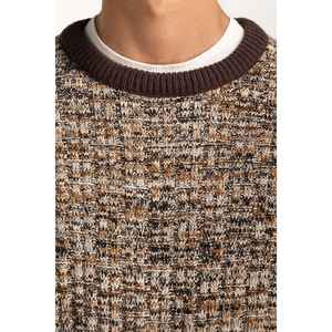 Suéter Personalizado para Hombre con Cuello Redondo y Capucha, Prenda de Punto Otoñal con Decoración de Patrones e Impresiones MN-SWT-WS24-069 - Product Image 6