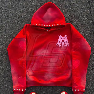 Sweat à capuche imprimé bouffant avec logo en relief Premium Heavyweight 3D Puff Printing Thick Cotton Winter Streetwear Cropped Hooded Sweatshirt - Product Image 4