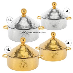 Customized Shape And Logo Available Hammered Texture Copper Antique Finished Heavy Duty Metal Fancy Ruffoni Casseroles Supplies - Product Image 2