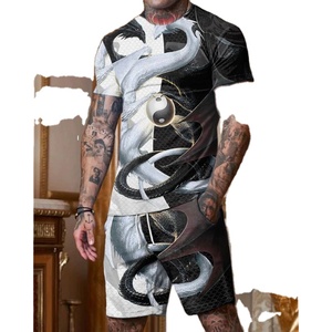 Conjunto de verano sin mangas para hombre, traje deportivo para hombre, camiseta de manga corta, conjuntos de pantalones cortos, conjunto de pantalones cortos informales de moda de dos piezas para verano - Product Image 6