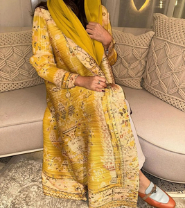 Abaya Tradizionale Musulmana di Dubai per Donne, Elegante Cardigan Plissettato, <span class=keywords><strong>Vestito</strong></span> <span class=keywords><strong>Etnico</strong></span>, Vendita all'Ingrosso, Taglie Grandi, in Poliestere - Product Image 1