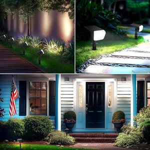 Consciot 4 Pack Spotverlichting Op Zonne-Energie 24 Led Van Zonsondergang Tot Zonsopgang Buitenwandlampen Waterdicht Rohs Gecertificeerd - Product Image 6