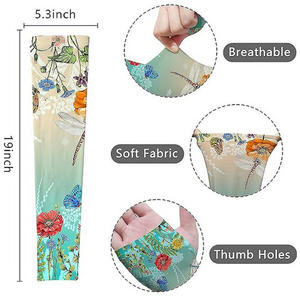 Mangas de brazo OEM personalizadas para trabajo en climas cálidos tela elástica transpirable con protección UV y marca de marca privada - Product Image 4