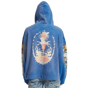 Sudaderas con Capucha de Invierno OEM, Lavado Ácido Personalizado, Pedrería, Alta Calidad, 100% Algodón, Impresión Digital, para Hombre, Precio Responsable - Product Image 3