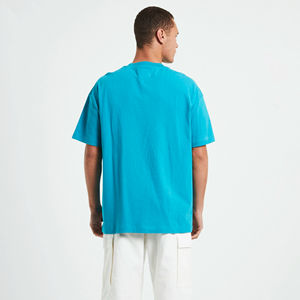 Solid Color Wholesale 100% Cotton Custom Printed Blank <b>T</b>-<b>Shirt</b> for <b>Men</b> Plain <b>White</b> and Grey with Logo Printing Plus Size Option - Product Image 2